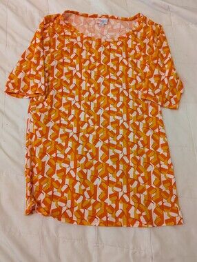 Lularue Candy Corn Striped Halloween Top